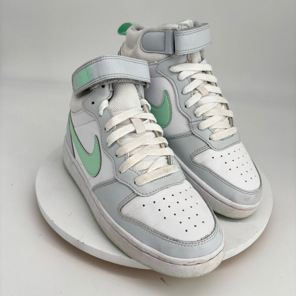 Nike Court‎ Borough Mid 2 GS Sneakers Youth 6Y Mint Green High Top streetwear